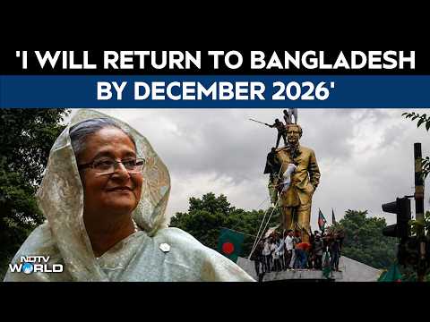 NDTV Video Dispatch: Sheikh Hasina Details Roadmap on Awami League Rebuilding & Democratic Transition